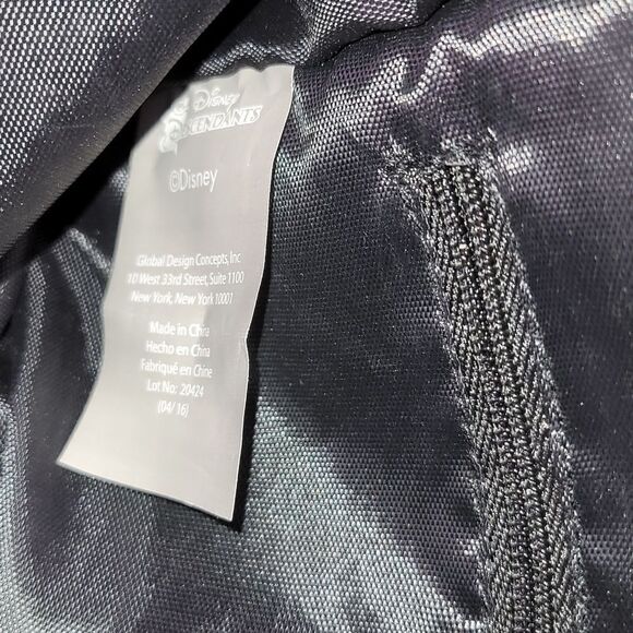 💜Disney Descendants Black "Good Isn't Always Easy" Lightweight Purse - Picture 7 of 7